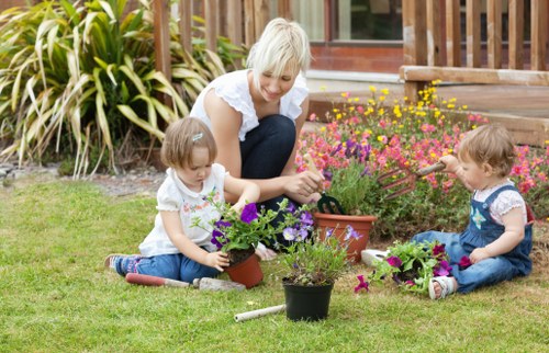 Final tidy and inspection by professional gardeners working in Highbury
